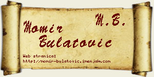 Momir Bulatović vizit kartica